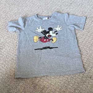Disney Gray Reversible Mickey Mouse Kids Tee